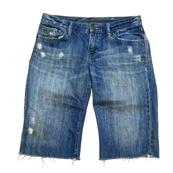 Y2K Abercrombie & Fitch Jorts Berbumda Shorts Low Rise 13" Inseam Size 2 - Picture 1 of 9
